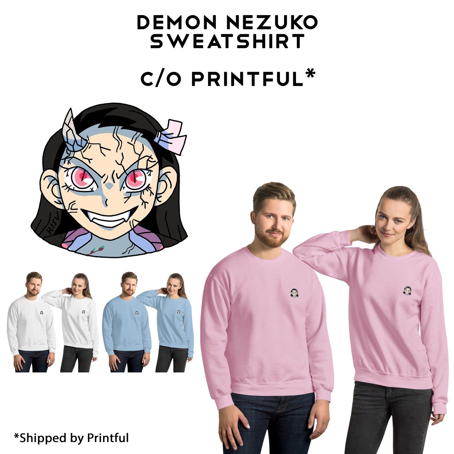 Unisex Demon Nezuko Sweatshirt