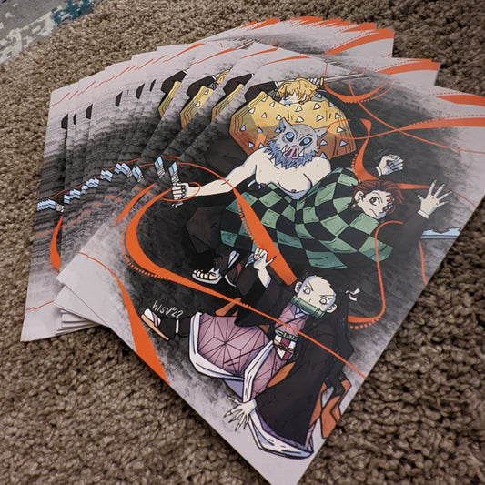 Demon Slayer Quad Squad Prints