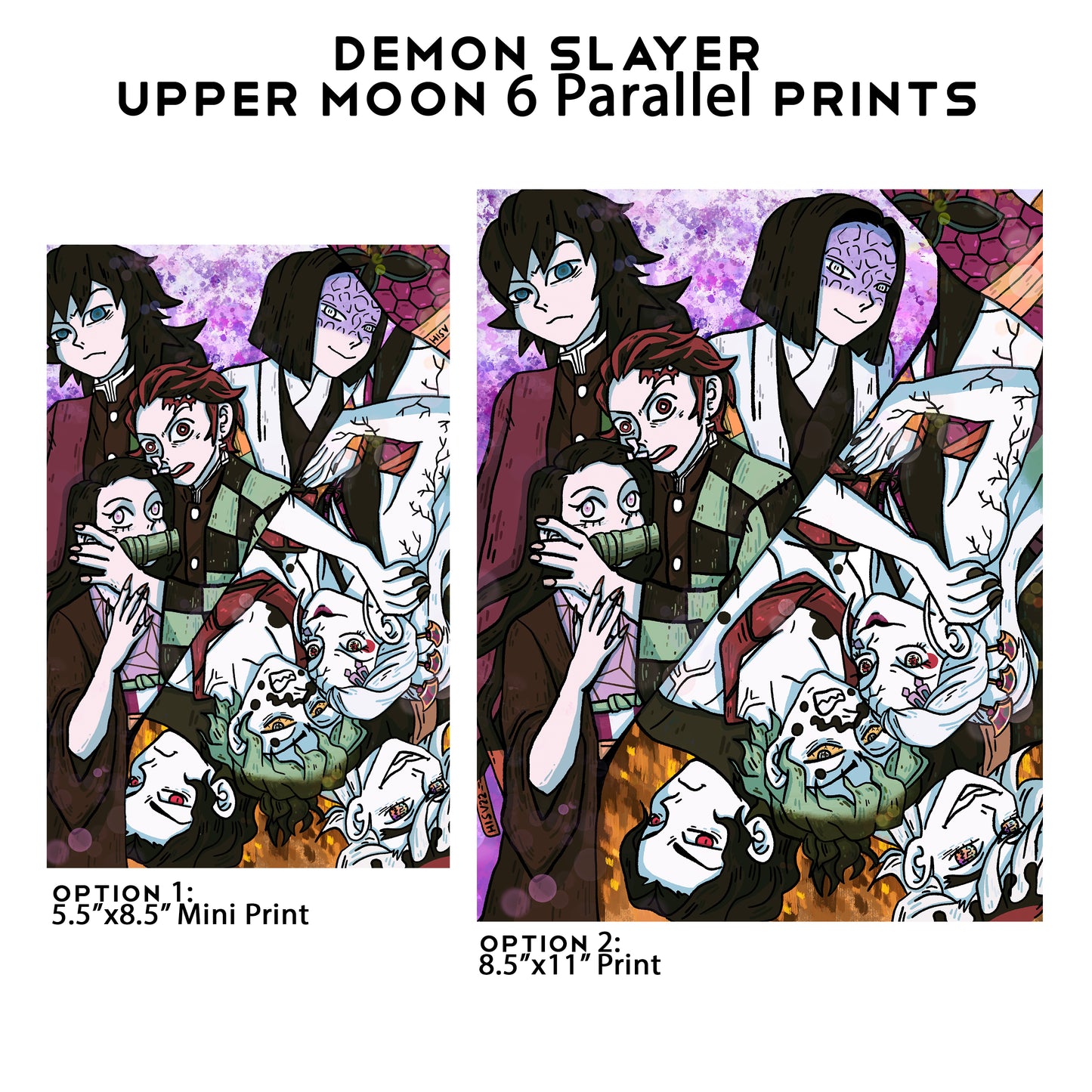 Demon Slayer Upper Moon Six Parallel Prints